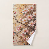 開花枝3バスタオル バスタオルセット (ハンドタオル)