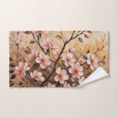 開花枝3バスタオル バスタオルセット (ハンドタオル)