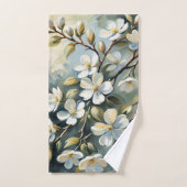 開花枝4バスタオル バスタオルセット (ハンドタオル)