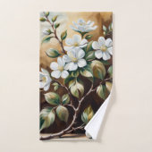 開花枝5バスタオル バスタオルセット (ハンドタオル)