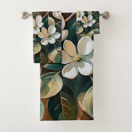 開花枝7バスタオル バスタオルセット (インサイチュ)