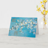 開花枝 カード (黄色い花)