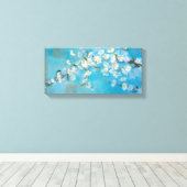 開花枝 キャンバスプリント (インサイチュ (ウッドフロア))