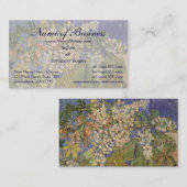 開花栗の枝バイビンセント・ヴァン・ゴッホ 名刺 (正面/裏面)