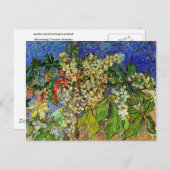 開花栗の枝ヴァンゴッホファインアート ポストカード (正面/裏面)