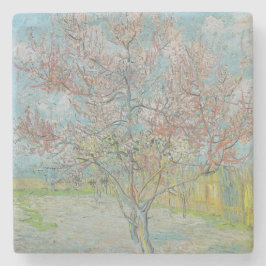 開花桃の木 ストーンコースター