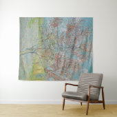 開花桃の木 タペストリー (インサイチュ(横))