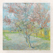 開花桃の木 | ビンセント・ヴァン・ゴッホ ガラスコースター (正面)