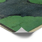 開花梅の枝 ポスター (角)