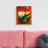 開花梅ツリーバンゴッホファインアート キャンバスプリント (インサイチュ (リビング))