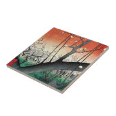 開花梅広重 タイル (側面)