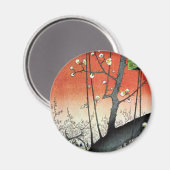 開花梅広重 マグネット (正面/裏面)