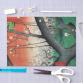 開花梅広重 薄葉紙 (クラフト)