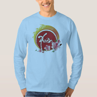 開花梅枝桃の花と春 Tシャツ