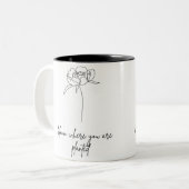 開花植え付けセラミックマグカップ ツートーンマグカップ (正面左)