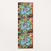 開花植栽ターコイズサボテン写真 ヨガマット (正面)