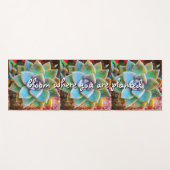 開花植栽ターコイズサボテン写真 ヨガマット (正面(横))