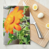 開花植物のハチドリ キッチンタオル (四つ折り)