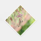 開花植物のハチドリ スタンダードランチョンナプキン (角)