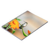 開花植物のハチドリ ノートブック (左側)