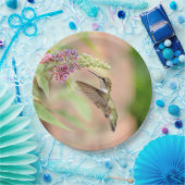 開花植物のハチドリ ペーパープレート (パーティー)