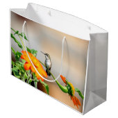 開花植物のハチドリ ラージペーパーバッグ (裏面アングル)