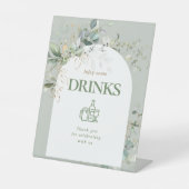 開花植物性ユーカリ飲料のベビー 台座サイン (正面)