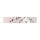 開花植物赤面フローラ結婚のモノグラム 招待状ベリーバンド (フラット)