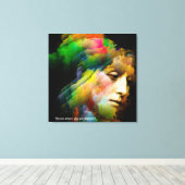 開花植物 キャンバスプリント (インサイチュ (ウッドフロア))