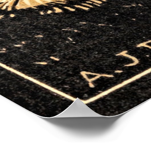 開花植物 – ヴィンテージ植物優雅さ ポスター (角)