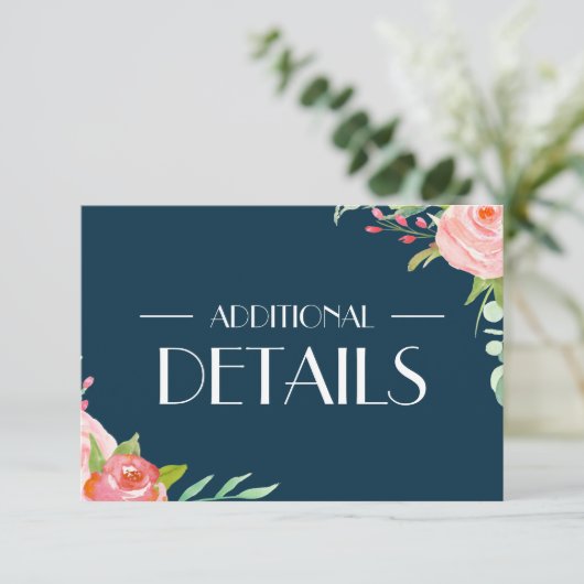 開花植物|結婚の詳細 エンクロージャーカード (スタンド正面)