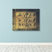 開花植物、詳細パネル キャンバスプリント (インサイチュ (ウッドフロア))