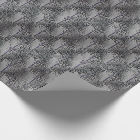 開花樹抽象芸術パターン ラッピングペーパー (角)