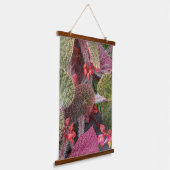 開花毛ベゴニアフローラ 吊り下げ型タペストリー (傾斜あり)
