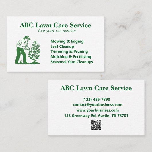 開花気にロ気にン 名刺 (正面/裏面)