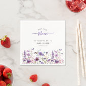 開花水モダン色ベビーシャワーベビー スタンダードカクテルナプキン (インサイチュ)