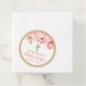 開花牡丹ピンク赤面&金ゴールドバプテスマ フェイバータグ (インサイチュ)