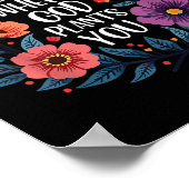 開花神があなたを植えるキリスト教信仰の人々Wom ポスター (角)