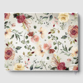 開花素朴フローラ秋エレガントウェディング ゲストブック (裏面)