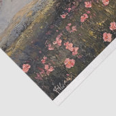 開花素朴木の切り離しを持つ農家 薄葉紙 (詳細)