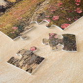 開花素朴木の農家 ジグソーパズル (側面)