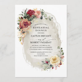 開花素朴秋リハーサルディナー 招待状