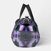 開花紫色アリウム抽象芸術 パーソナライズされた ダッフルバッグ (右)