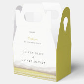 開花結婚式の引き出物ボックス内の草原 フェイバーボックス (オープン)