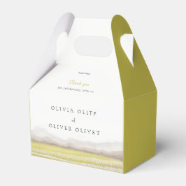 開花結婚式の引き出物ボックス内の草原 フェイバーボックス