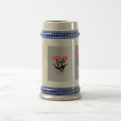 開花美しいマグハイブあなたのサイプデザイン ビールジョッキ (中央)