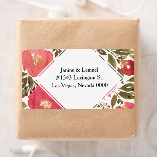 開花花住所 シール (インサイチュ)