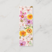 開花花春ミニブックマーク呼出しカード コーリングカード (正面)