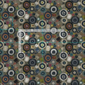 開花苔 ファブリック (タイル)