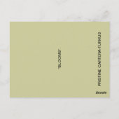 開花葉書 ポストカード (裏面)